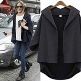 Women Plus Size Tops Short 3/4 Sleeve Batwing Sleeve Coat