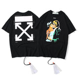 Off White T Shirt Arrow Men's Women's ShortSleeved Tshirt Top Owt Plus Size Casual