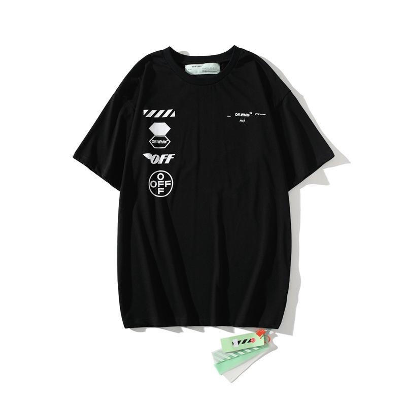 Off White T Shirt Summer Arrow Cotton Large Size Casual Short Sleeve Tshirt Owt