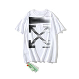 Off White T Shirt Summer Arrow Cotton Large Size Casual Short Sleeve Tshirt Owt