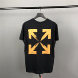 Off White T Shirt Arrow Print Casual Fashionable for Unisex  Women Owt