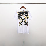 Off White T Shirt Printed Men's and Women's Short Sleeve  Top Owt Plus Size Casual