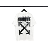 Off White T Shirt OW Head Print Tee Men's and Women's ShortSleeved  Owt Tshirt