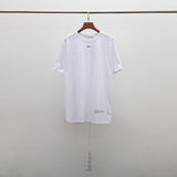 Off White T Shirt Summer Men's and Women's Large Size Men's Top Owt ShortSleeved Tshirt