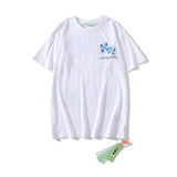 Off White T Shirt Arrow Pure Cotton Loose Tshirt Fashion Casual Short Sleeve Owt