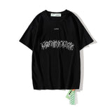 Off White T Shirt Ow round Neck Short Sleeve Unisex  Tshirt Casual Fashionable Owt