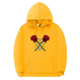 Black Rose Hoodie Payton Moormeier Merh Hooded Sweater for Men and Women