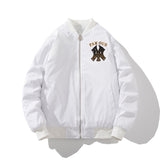 New York NYC Varsity Jacket Cotton Baseball Uniform Sequined Embroidered Jacket
