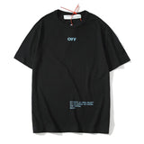 Off White T Shirt Printed Summer Owt Short Sleeved Tshirt Men's Clothing Owt