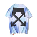 Off White T Shirt Men's Arrow ShortSleeved Tshirt Summer Casual Comfortable Plus Size Clothing Owt
