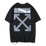 Off White T Shirt Ow Arrow Short Sleeve Tshirt Plus Size  Men's Clothing Owt Casual