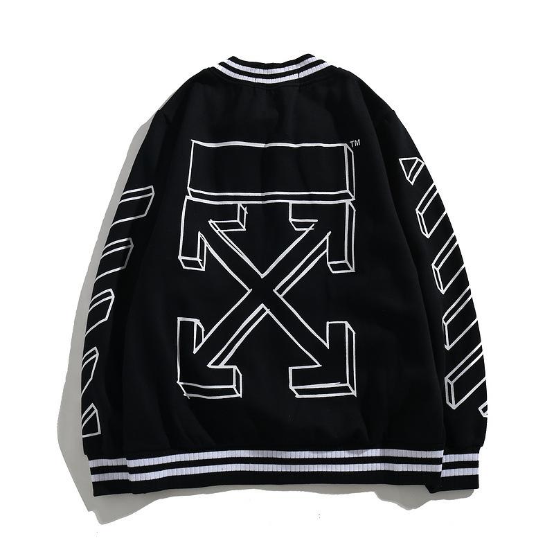 Off White Casual Jacket Jacket Casual Men's Clothing Owt Printed
