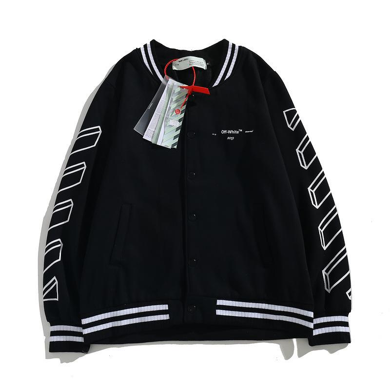 Off White Casual Jacket Jacket Casual Men's Clothing Owt Printed