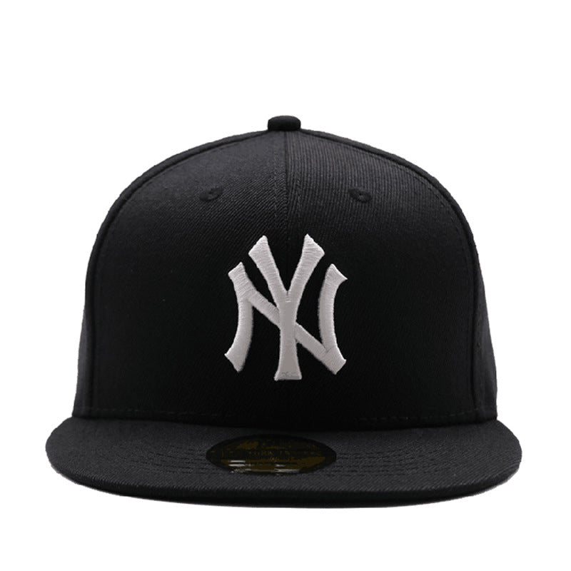 La 59fifty Hats Flat-Brimmed Cap Baseball Cap Men Women Solid Color Hip Hop Hat