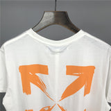 Off White T Shirt Arrow Print Casual Fashionable for Unisex  Women Owt