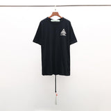 Off White T Shirt Printed Men's and Women's Short Sleeve  Top Owt Plus Size Casual