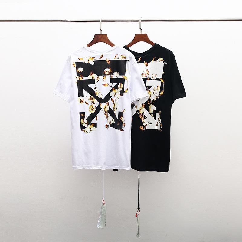 Off White T Shirt Printed Men's and Women's Short Sleeve  Top Owt Plus Size Casual