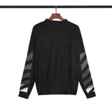 Off White Coat Sweater Warm Autumn Ow Printed Sweater for Men Loose Owt