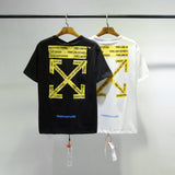 Off White T Shirt Arrow Unisex  ShortSleeved Tshirt Plus Size Casual Top Owt