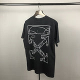 Off White T Shirt Ow Summer  Women's Line Printed ShortSleeved Tshirt Owt