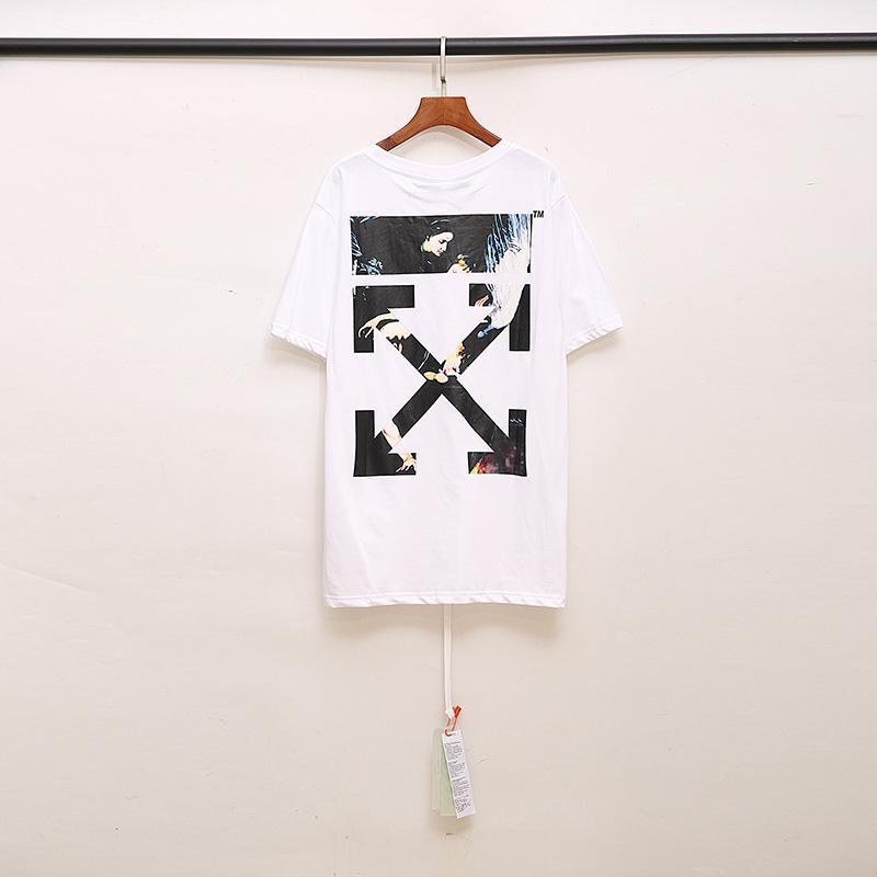 Off White T Shirt Arrow Angel Short Sleeve Tshirt Men's Plus Size Owt