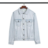 Off White Jacket Plus Size Casual Men's Clothing Ow Arrow Denim Jacket Women Owt