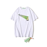 Off White T Shirt Cartoon Anime Arrow Casual Fashionable Owt  Print Short Sleeve Couple Tshirt