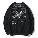 off white Sweatshirt Autumn Printed Men and Women Sweatshirt OwtCrew Neck Pullover