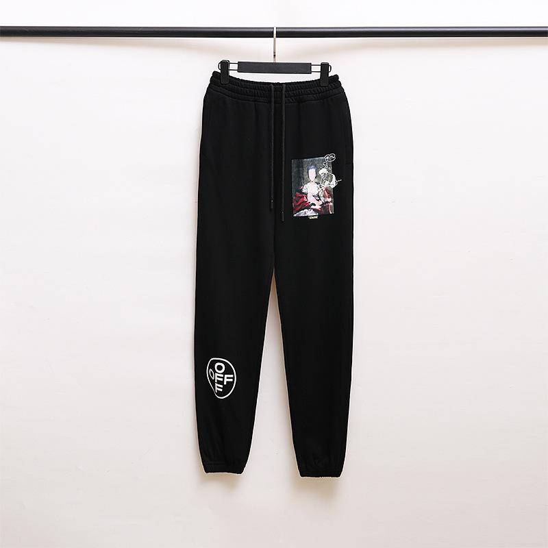 Off White Pants Casual Trousers Ow Arrow Print Plus Size Loose Sweatpants Owt