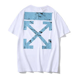 Off White T Shirt Printed Summer Owt Short Sleeved Tshirt Men's Clothing Owt