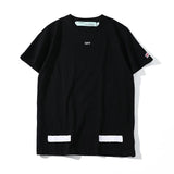 Off White T Shirt Summer Menswear Arrow Print Short Sleeve Tshirt Owt