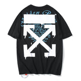 Off White T Shirt Ow Plus Size Casual Letter Arrow Short Sleeve Loose Tshirt Owt
