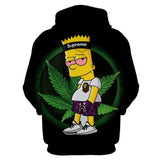 The Simpsons Hoodie Cartoon Series 3D Digital Printing Sweater