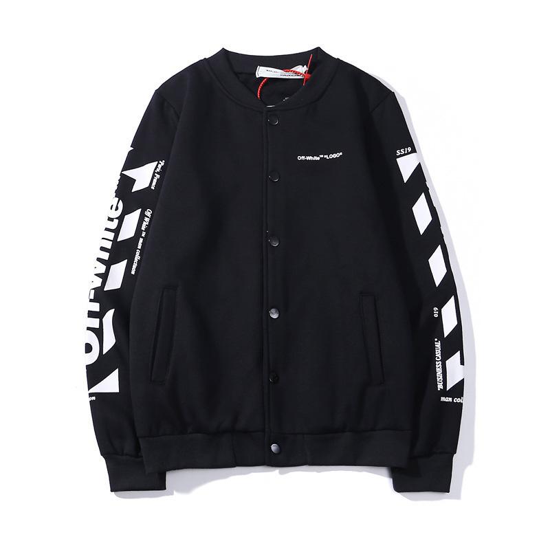 off white sweatshirts Spring Summer Unisex FleeceLined Casual Cardigan Casual Plus Size Owt