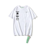 Off White T Shirt Summer Arrow Cotton Large Size Casual Short Sleeve Tshirt Owt