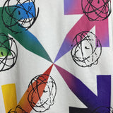 Off White Hoodie Colorful Gradient Arrow Cotton Hooded Sweater Ow Casual Fashionable Tops Owt