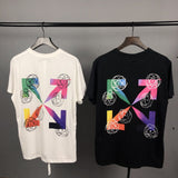 Off White T Shirt Spring/Summer Letter Print Men's Large Size Short Sleeve Owt Casual