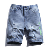 Off White Denim Shorts Student Fashion Plus Size Retro Shorts Owt Sports
