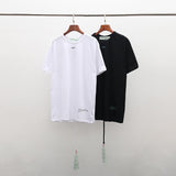 Off White T Shirt Summer Men's and Women's Large Size Men's Top Owt ShortSleeved Tshirt