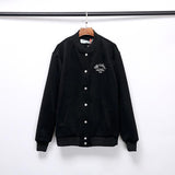 Off White Baseball Uniform Jacket Woolen Coat Men Women Tops Casual Owt