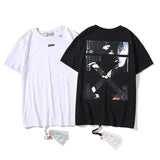 Off White T Shirt Arrow Angel Short Sleeve Tshirt Men's Plus Size Owt