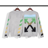 Off White Winter Sweaters Autumn and Winter Arrow Mohair Knitted Sweater