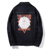 Plus Size Men's Clothing Loose Denim Jacket Printed Men's Denim Jacket Casual N1807men Denim Jacket