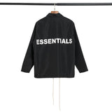 Fog Jacket Tops SingleBreasted Casual Autumn Fashion Brand Straight Hem Solid Color Youth Dimensional Patch Pocket Stand Collar Polo Collar Jacket Tide Fear Of God