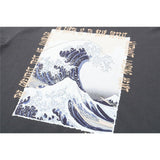 Men T Shirt Summer Casual Tops Wave Printed Short Sleeve T-shirt Men's round Neck Half Sleeve Street Fashion Loose Half Sleeve