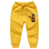 Children Pokemon Pikachu Pants Spring and Autumn Children's Ankle-Tied Trousers Casual Sports Loose Neutral