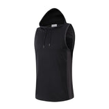 Mens Golf Vest Sports Slim Jacket Men's Sport Leisure Vest Outdoor Running Sports Hooded Vest Men's Summer