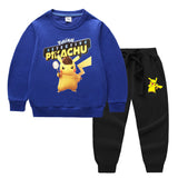 Children Pokemon Pikachu Hoodie & Pant Set Sweatshirt Set Pure Cotton Trendy