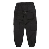 Multi-Pocket Cargo Pants Men's plus Size Retro Sports High Street Elastic Waist Men's Clothing Ankle Banded Pants Street Trendy Trousers Men Pants