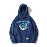 Tom and Jerry Hoodie Embroidered Brushed Sweatshirt Men's Hoodie Loose